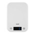 White Salter Toronto 5kg electronic kitchen scale in retail packaging, front view