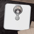 Magnifying Lens Mechanical Bathroom Scale