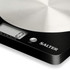 Close up of Salter digital kitchen scale showing display and buttons