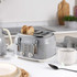 Retro 4-Piece Kitchen Countertop Set - Grey