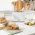 Marble Kettle & Toaster Set – White/Black