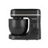 Black and gold stand mixer with Salter branding, bowl attached, product image.