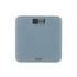 Grey digital bathroom scale with large display, square design, showing 0.0kg