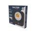 Salter Expert Digital Scale boxed, black with bowl and egg, waterproof feature shown