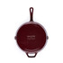 Red Salter cast iron frying pan shown from above