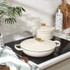 Chester 30cm Shallow Cast Iron Casserole Pot – Cream