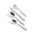 Children’s 4-piece stainless steel cutlery set with embossed animal designs