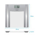 Glass Analyser Bathroom Scale - Grey 