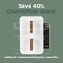 Salter Toronto VertiCook Ultra air fryer packaging, showing product features and countertop savings.