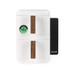 White double air fryer with wood-effect handles, PFAS free, Salter branding visible