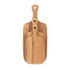 Set of three rectangular wooden chopping boards with handles, nested together