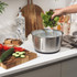 Salter 6 litre salad spinner packaging showing product image and key features.
