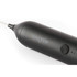 Black Salter electric milk frother with on/off button, product close-up