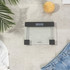 Clear Glass Digital Bathroom Scale – Black