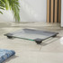 Clear Glass Digital Bathroom Scale – Black