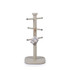 Pebble stone mug tree with chrome tips, neutral colour, freestanding for kitchen storage