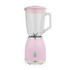 Pink Salter countertop blender with glass jug, shown upright for product listing.
