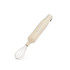 Cream cordless electric whisk with stainless steel balloon attachment