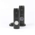 Set of two black Salter electric salt and pepper grinders on charging base