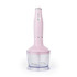 Pink handheld food chopper with transparent bowl, Salter brand
