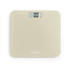 Cream digital bathroom scale with Salter branding and LCD display, shown from above