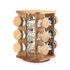 Toronto Rotating Spice Rack – 12 Refillable Glass Jars