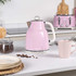 Retro Kettle, Toaster & Microwave Set – Pink