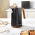 Toronto Kettle, Toaster, Microwave Set – Kitchen Countertop Appliances- Black