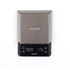 Salter stainless steel digital kitchen scales with backlit display, top view