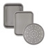Essentials Tray Set – 35cm Baking Sheet, 36cm Roasting Tray & Pizza Pan