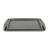 Set of two grey non-stick baking trays, stacked, shown from above
