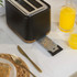 Toronto Kettle, 2-Slice Toaster & 4pc Countertop Set - Black