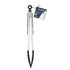 12 inch stainless steel locking tongs with black soft-grip handle, hanging view