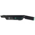Black handheld cordless vacuum cleaner, side view showing filter and nozzle.