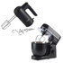 Black Salter hand mixer and stand mixer with bowl and attachments shown