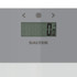 Salter digital bathroom scale display showing zero kilograms