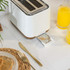 Toronto Kettle, 2-Slice Toaster, Mug Tree & Kitchen Roll Holder - White