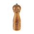Wooden manual pepper mill with engraved Salter logo, shown upright.