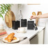 Alchemy 1.7L Kettle, 4 - Slice Toaster & Full Countertop Set - Black