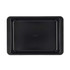 Black non-stick roasting tray, rectangular, top-down view