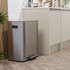 Dual Recycle 60L Pedal Bin with Carbon Filters