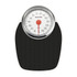 Black mechanical bathroom scale with large Salter dial display