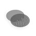 Grey perforated cooking discs, set of two; shown on white background.