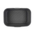 Large grey rectangular roasting tray with raised grill lines, shown from above