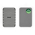 Set of two grey rectangular sink mats, one solid, one with holes, labelled PFAS free