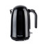 Black stainless steel electric kettle with handle, side switch and Salter branding.