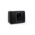 Black digital toaster with LED display and Salter branding, front view