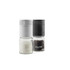 Set of two Salter salt and pepper grinders, white and black, shown filled.