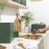 Toronto Green 4 Slice Toaster, Kettle & Countertop Set