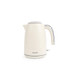 Cream electric kettle with chrome handle, shown upright on white background